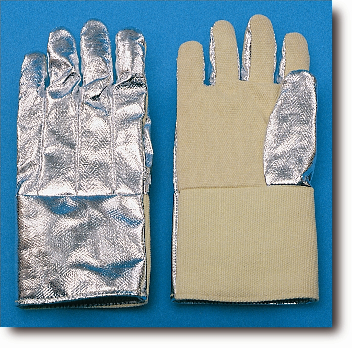 High Heat Glove, 22 oz, aluminized thermonol back & thumb - Aluminized